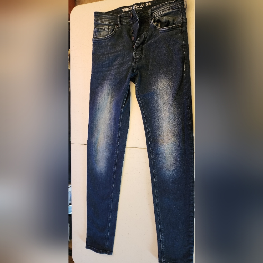 Dark Wash Denim Men Jeans